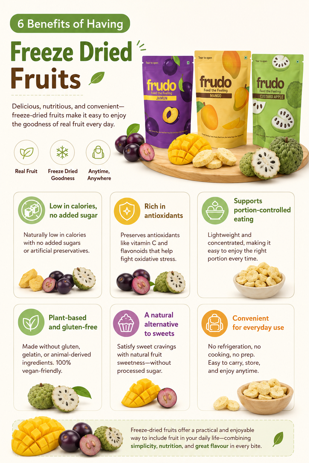Benefits of Having Freeze Dried Fruits – Frudo